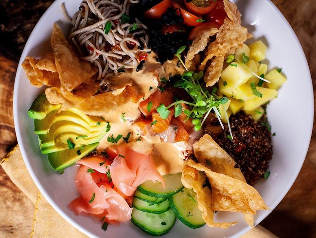 Diverse cuisines coming together 